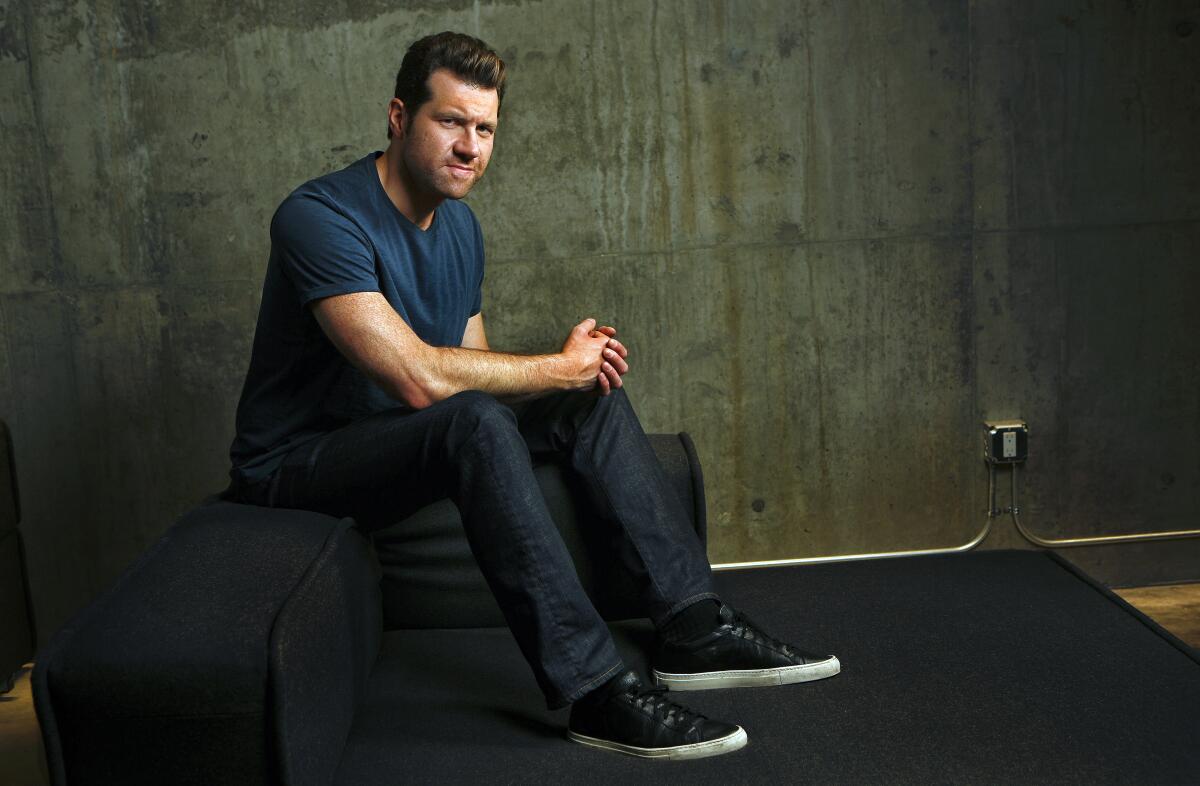 Comedian Billy Eichner is photographed at the Funny or Die offices in West Hollywood