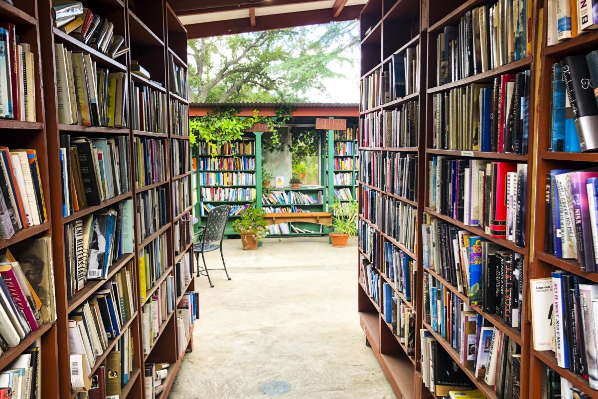 A photograph from Bart's Books in Ojai, Calif.