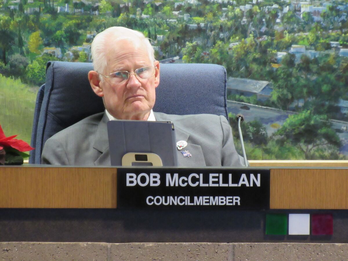 El Cajon City Councilman Bob McClellan is healing after hitting his head and undergoing brain surgery in July.