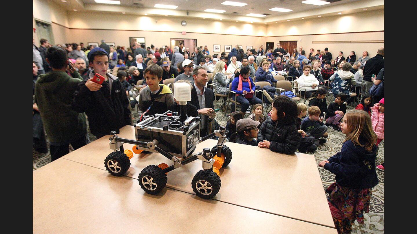 Photo Gallery: JPL demostrates how robots work and get around on Mars at Buena Vista Library in Burbank