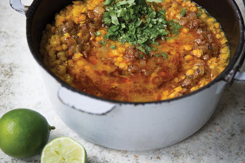 Red lentil soup with berbere Credit: Erin Scott