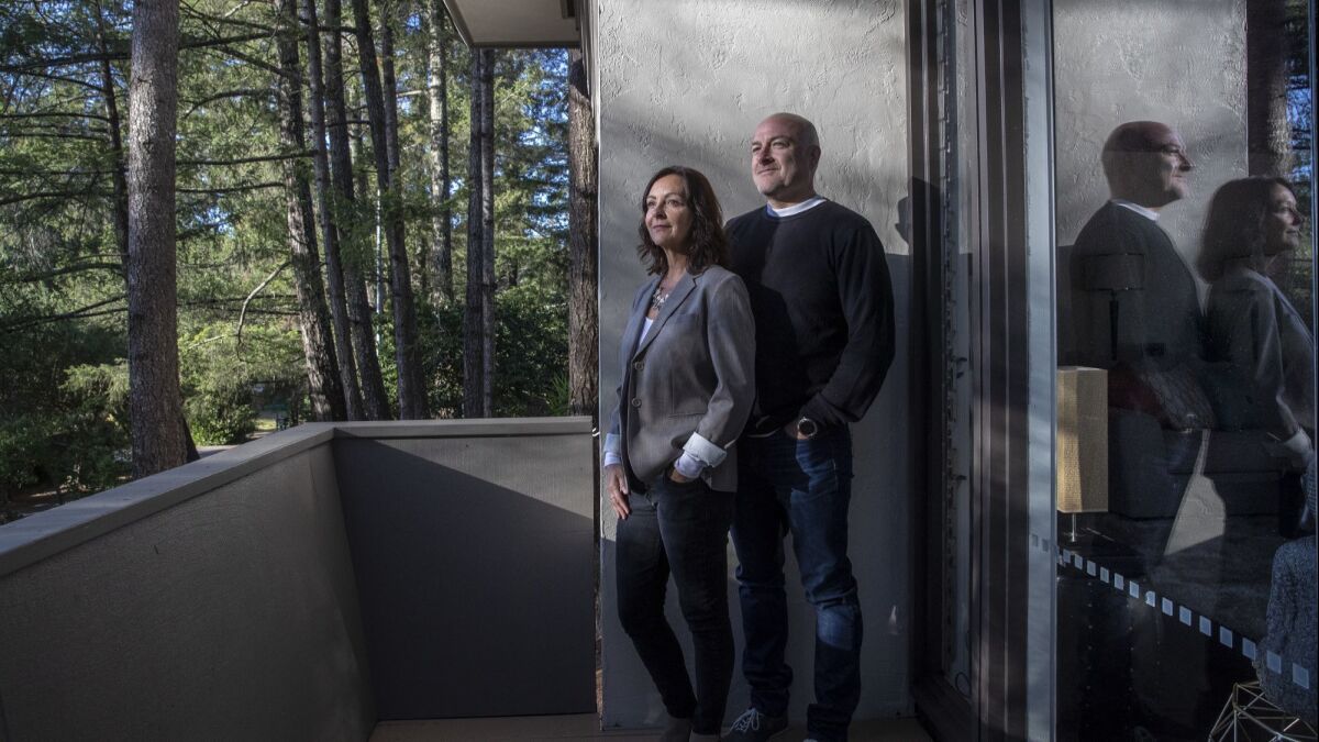 Ian, right, and Lisa Alexander bought a new home in Santa Rosa after their Fountaingrove home was destroyed in the Tubbs fire.