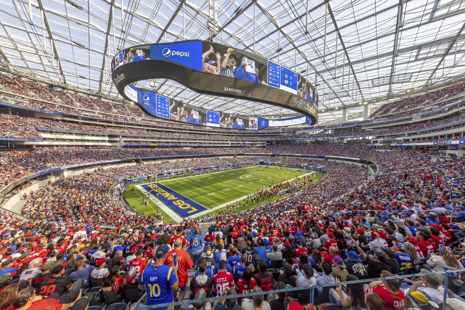 49ers fans are projected to outnumber Rams fans at SoFi Stadium