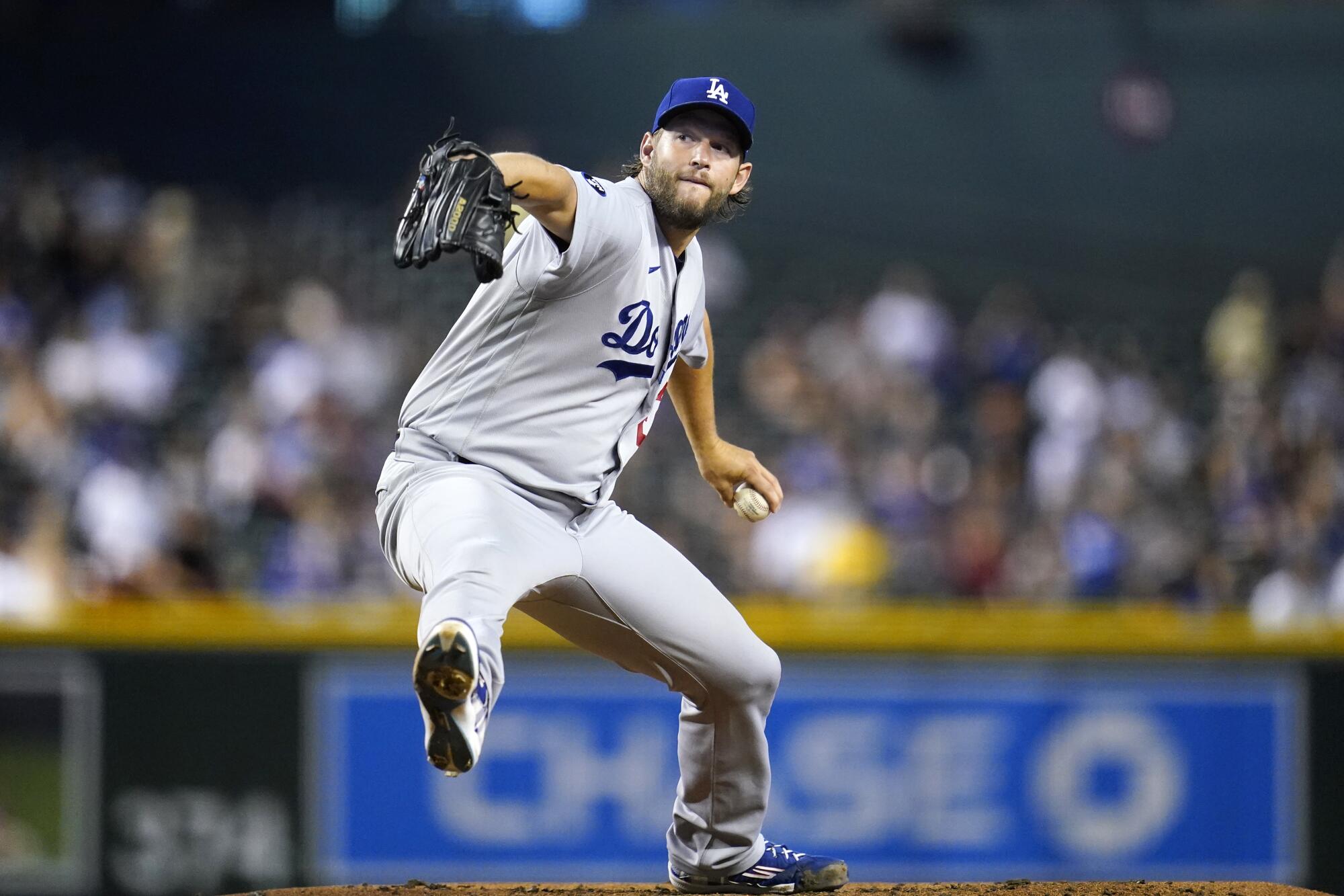 Dodgers win NL West after Clayton Kershaw rolls on the mound - Los Angeles  Times