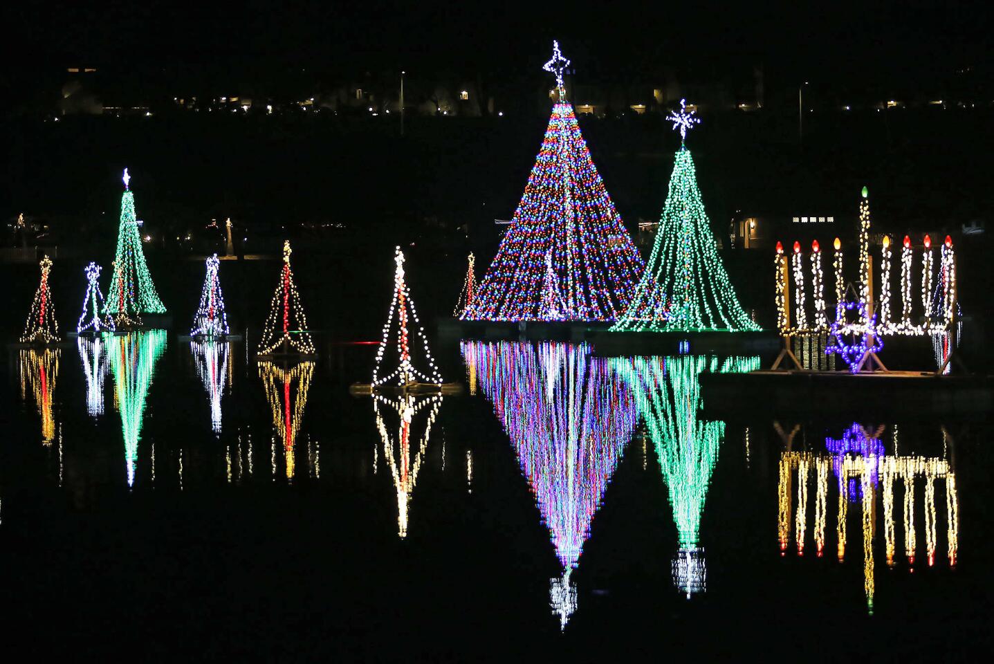 Newport Dunes Waterfront Resort annual tree lighting ceremony