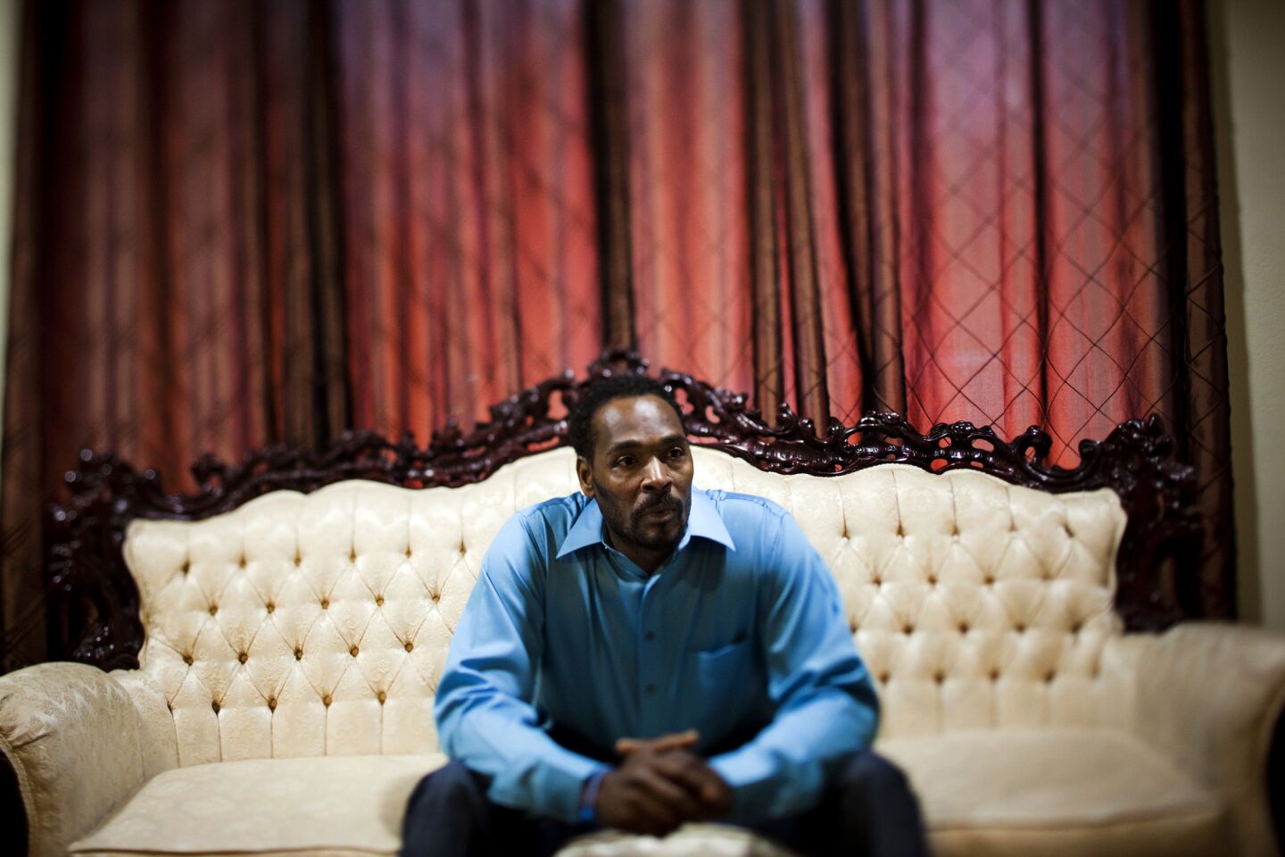 Rodney King at his home in Rialto in 2012.