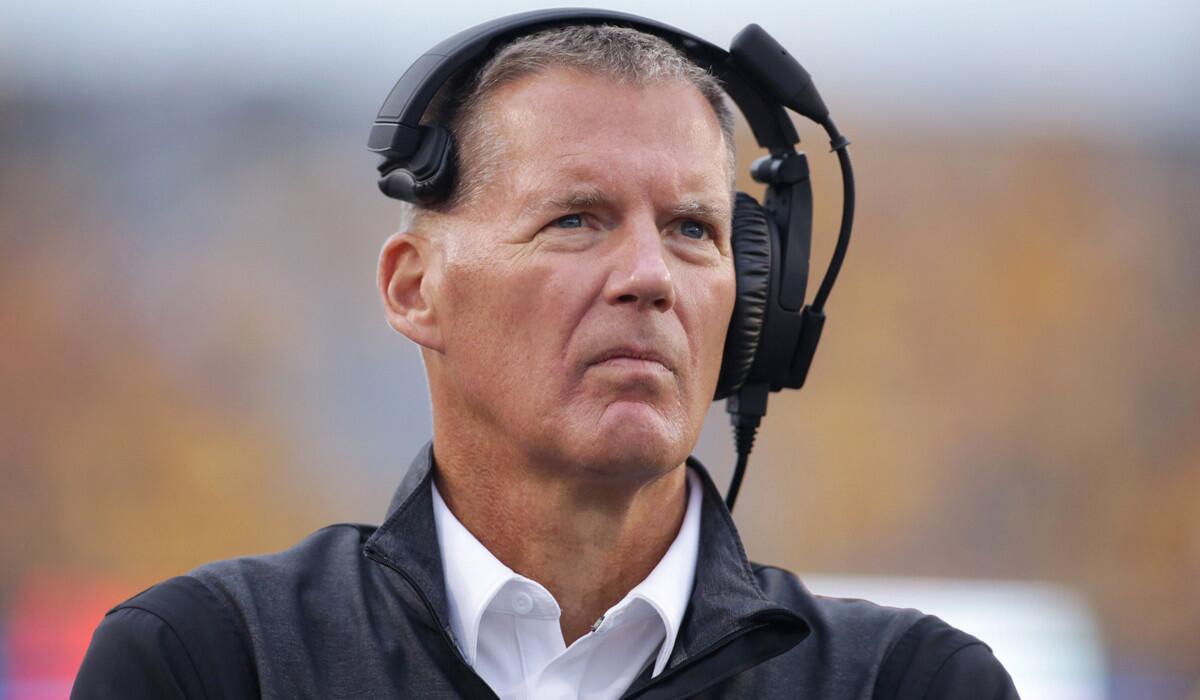 Maryland head coach Randy Edsall watches his team during the second half a game against West Virginia on Sept. 26.
