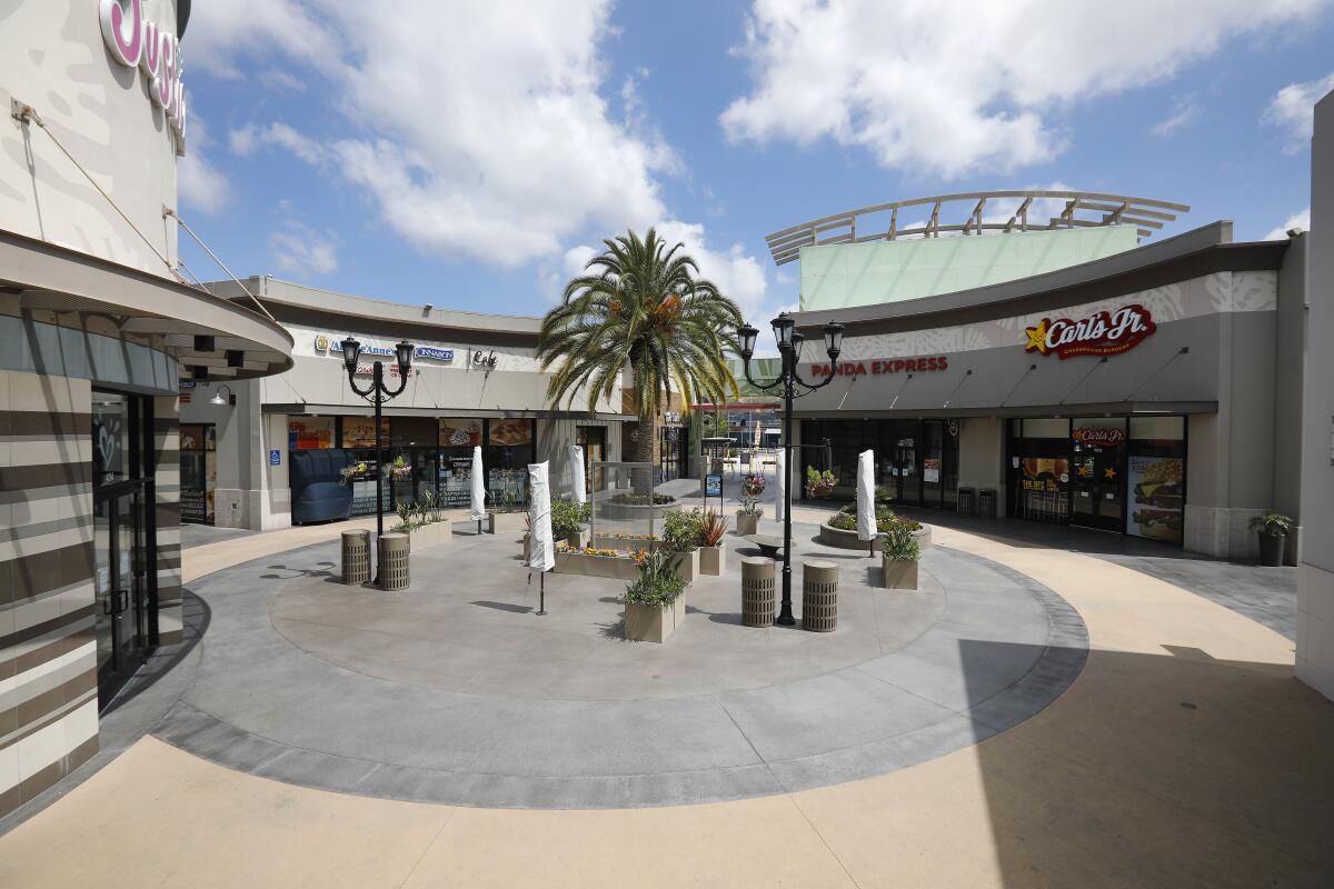 The Las Americas Premium Outlets are closed due to the coronavirus on March 29, 2020.