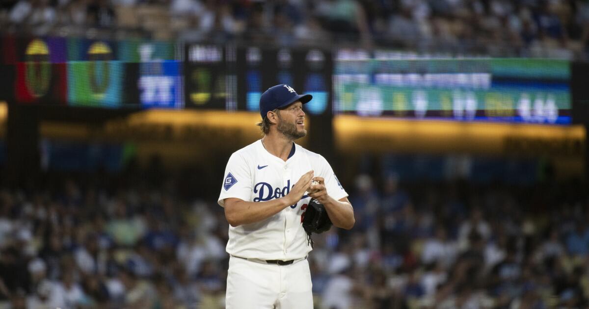 Column: The Dodgers are back to asking a lot of Clayton Kershaw, because they have no choice