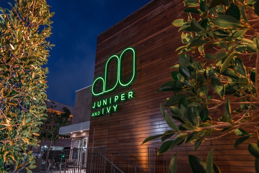 Ristorante Juniper e Ivy a Little Italy.