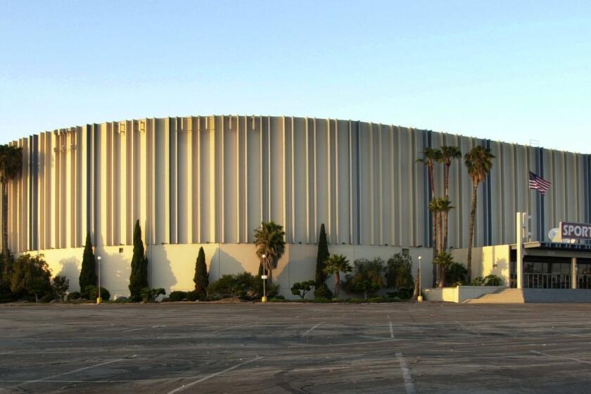 The Sports Arena before it became the Valley View Casino Center.