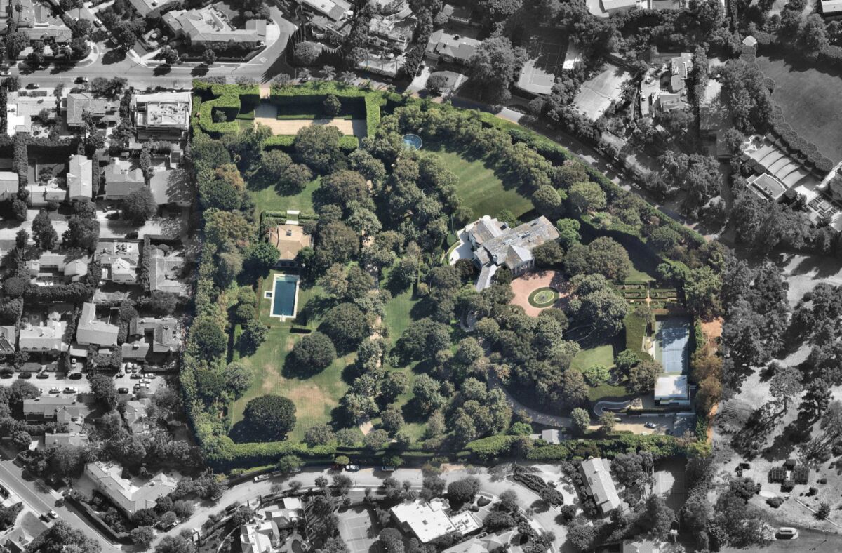 Media mogul David Geffen paid .5 million in cash for the Beverly Hills estate of movie mogul Jack Warner in 1990. He's sold the property to Jeff Bezos for a record 5 million.