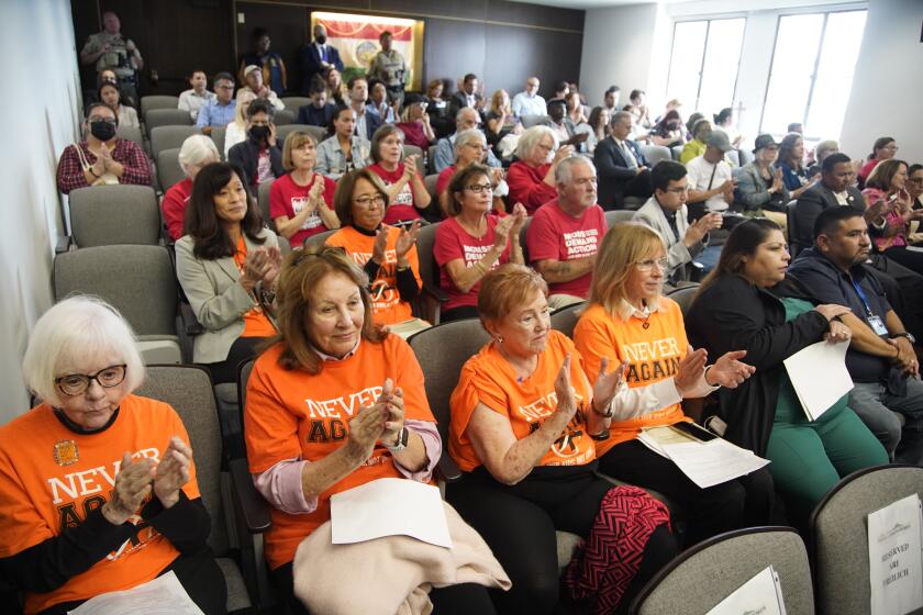 San Diego, California - September 29: Supervisor Lawson-Remer host her "Gun Violence Reduction Summit". Members of the public in attendance at the County Administration Center on Friday, Sept. 29, 2023 in San Diego, California. (Alejandro Tamayo / The San Diego Union-Tribune)