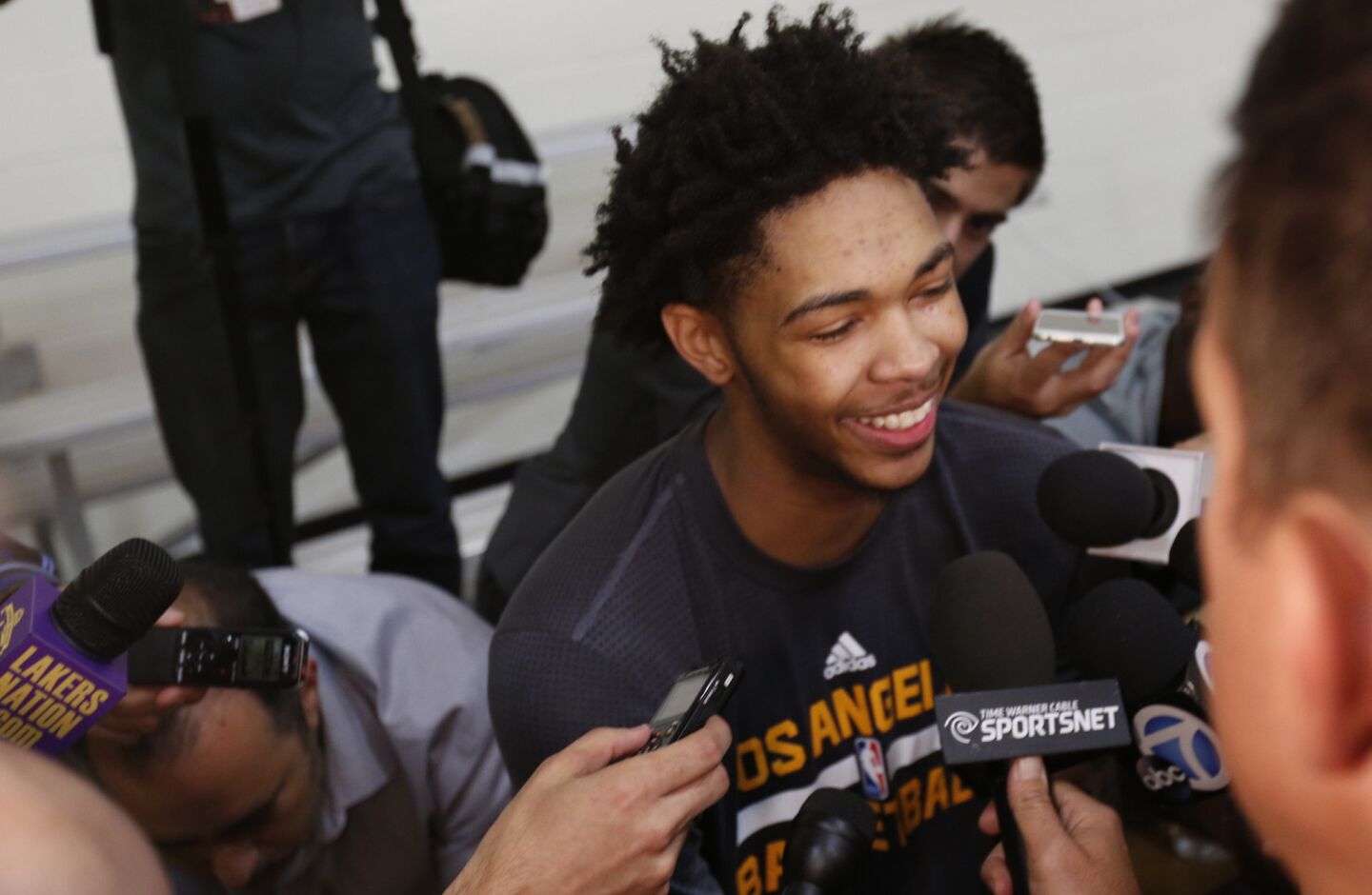 The Lakers took Duke forward Brandon Ingram with the second-overall pick in the 2016 NBA Draft.