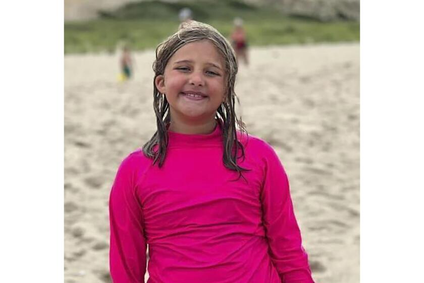 This photo provided by her family on Monday, Oct. 2, 2023, shows Charlotte Sena, 9, who vanished during a camping trip in upstate New York. Authorities say that Sena has been found safe Monday, following a two day search. She went missing while riding her bicycle Saturday evening, Sept. 30, 2023, in Moreau Lake State Park, about 35 miles (60 kilometers) north of Albany, N.Y. (Family photo via AP)