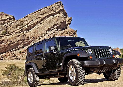 The 2007 Jeep Wrangler Unlimited Rubicon is the only four-door convertible on the market. But the additional entryways add about 20 inches to the wheelbase.