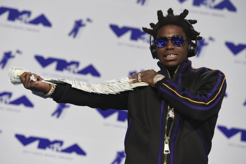 Kodak Black arrives at the MTV Video Music Awards at The Forum in 2017.