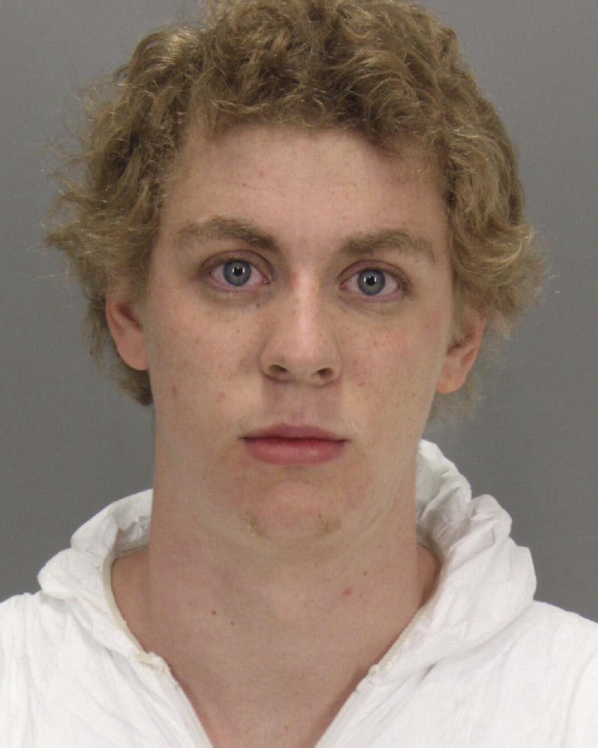 Brock Turner, shown in a January 2015 booking photo released by the Santa Clara County Sheriff's Office. (Associated Press)
