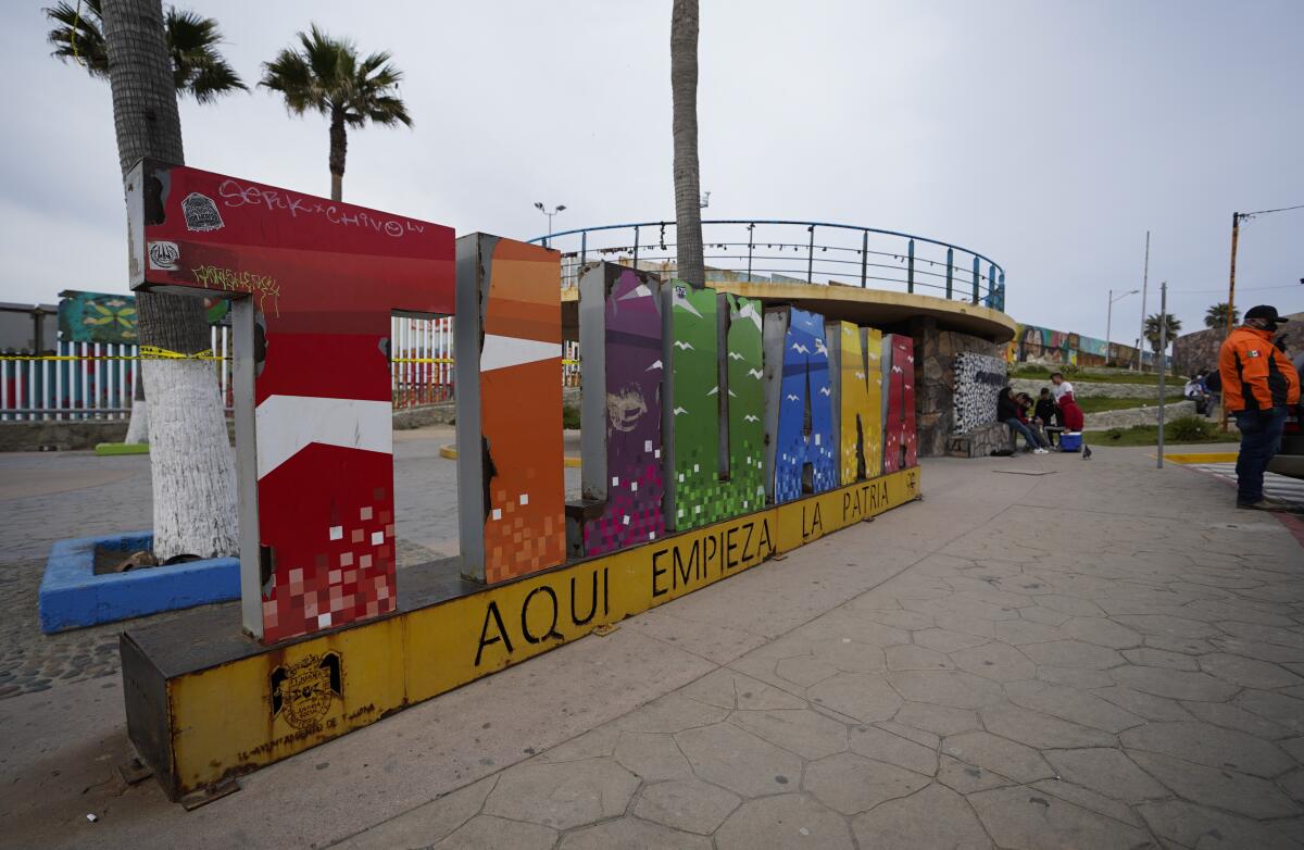 Un letrero de Tijuana se muestra en esta foto de archivo de 2020.