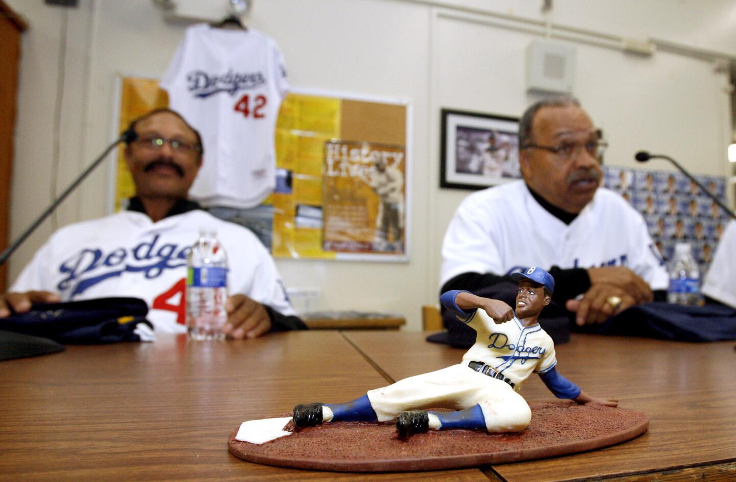 Photo Gallery: L.A. Dodgers players visit Muir High School