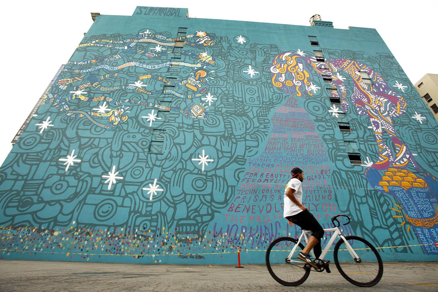Arts and culture in pictures by The Times | Foster the People mural
