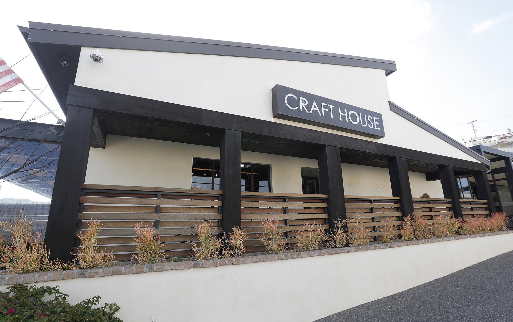 The Craft House in Dana Point. The restaurant is one of the original parking lot patios that opened during the pandemic.