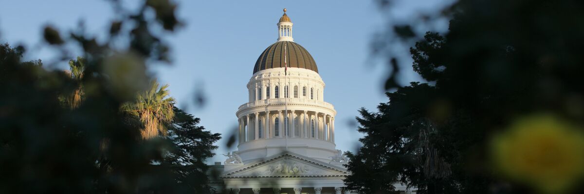 The Capitol building in Sacramento