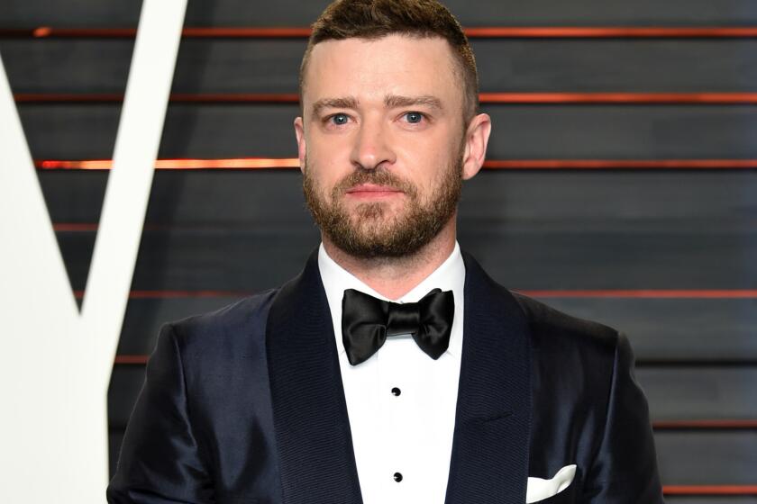 In this Feb. 28, 2016 file photo, Justin Timberlake arrives at the Vanity Fair Oscar Party in Beverly Hills, Calif. Sunday night, Timberlake took to Twitter to share his enthusiasm for the BET Awards. It did not go well.