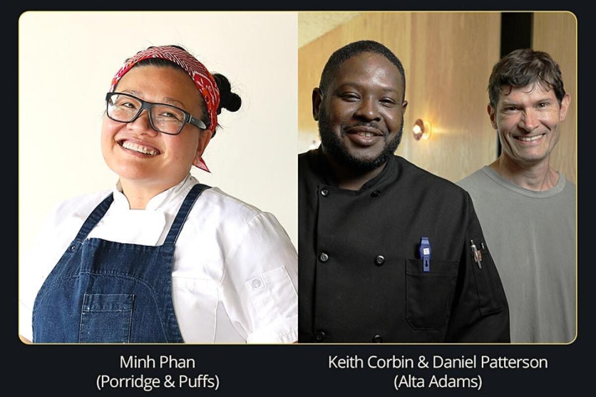 Chefs Minh Phan, Keith Corbin and Daniel Patterson