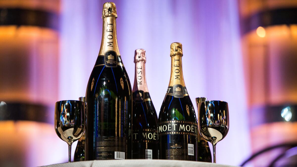 Moet Champagne is ready to flow for the Golden Globes.
