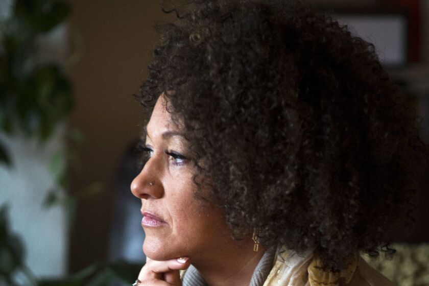 Rachel Dolezal poses for a photo on March 2, 2015. Months later allegations arose about her racial identity.