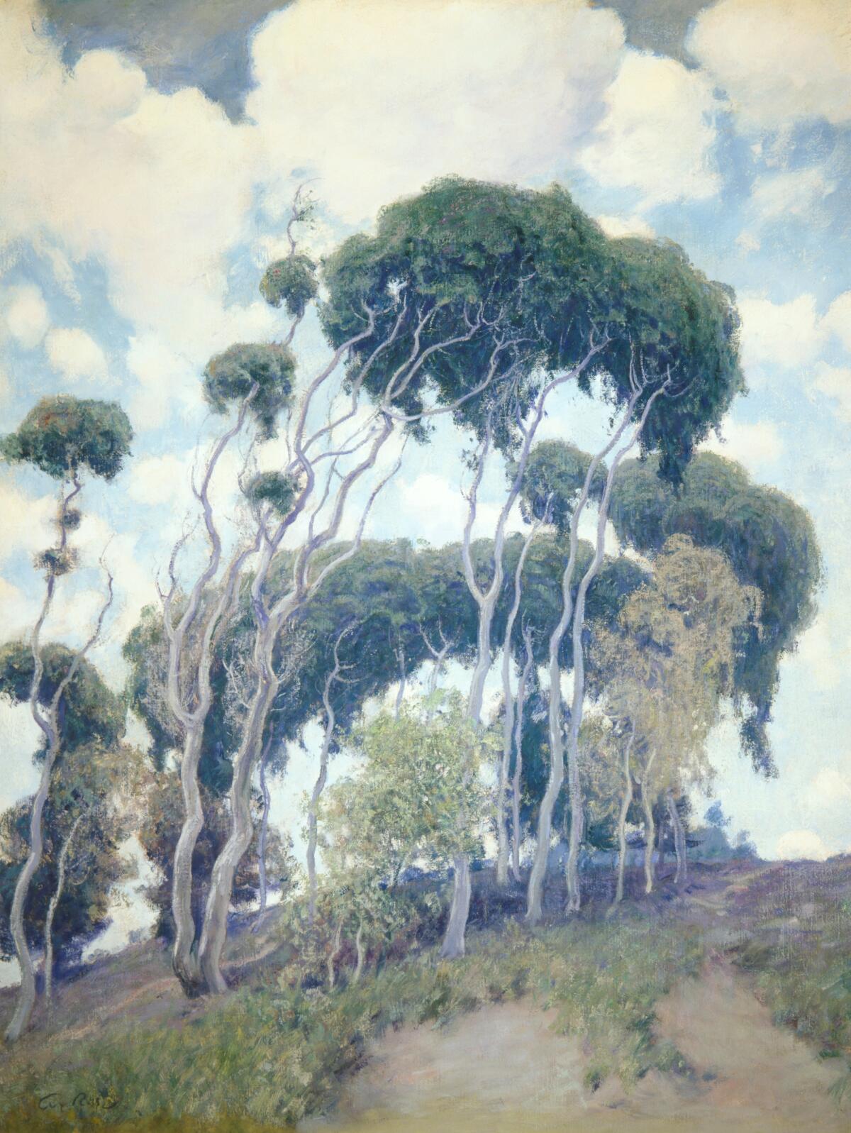 "Laguna Eucalyptus," 1917, by Guy Rose from the Irvine Museum Collection.