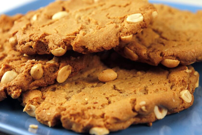 The Buttery's take on peanut butter cookies, massive enough that you almost need two hands to hold them, is at once rich, sweet and perfectly crumbly. Recipe: The Buttery's peanut butter cookies
