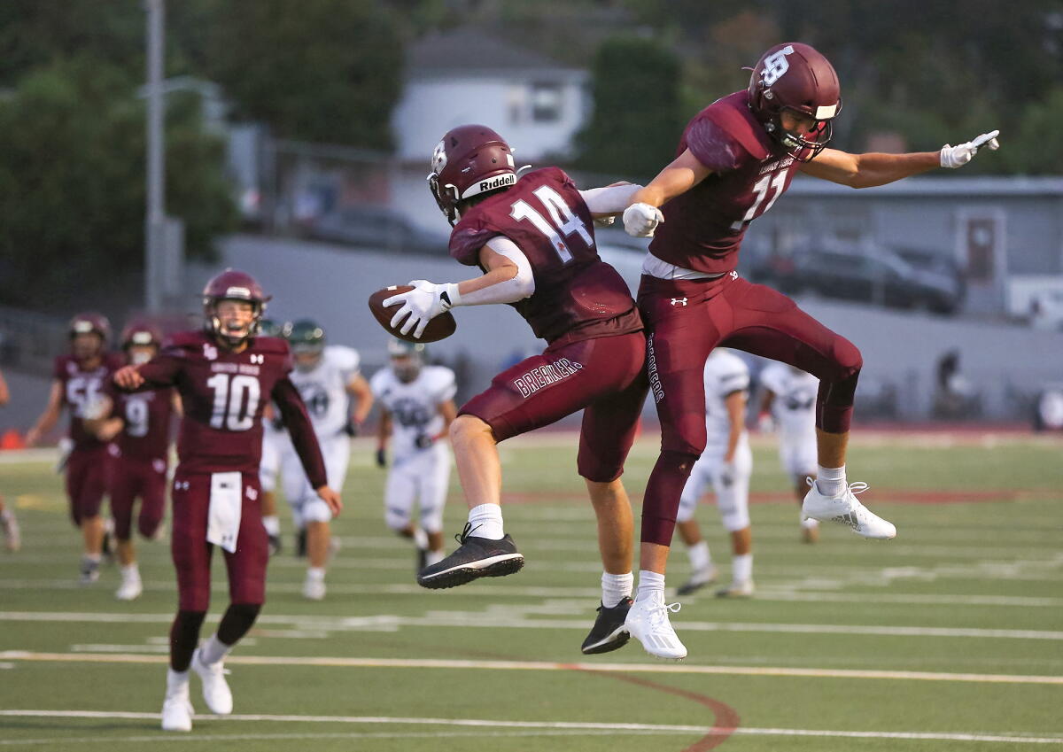 High School Roundup Topseeded Laguna Beach football rolls past Chino