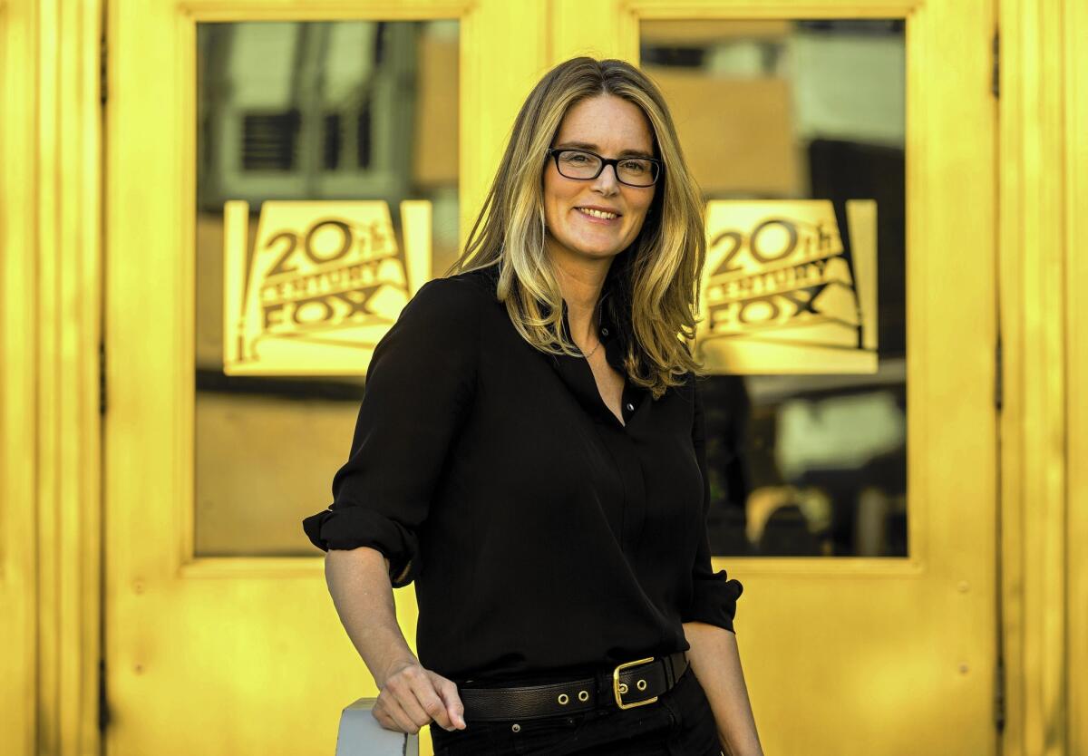 Emma Watts, 44, has been president of production at film studio 20th Century Fox since 2009.