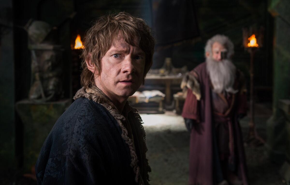 Martin Freeman appears in a scene from "The Hobbit: The Battle of the Five Armies."