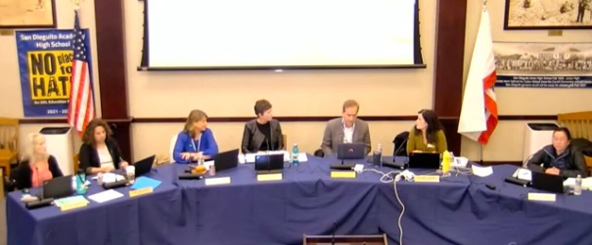 The San Dieguito board meets on March 15.