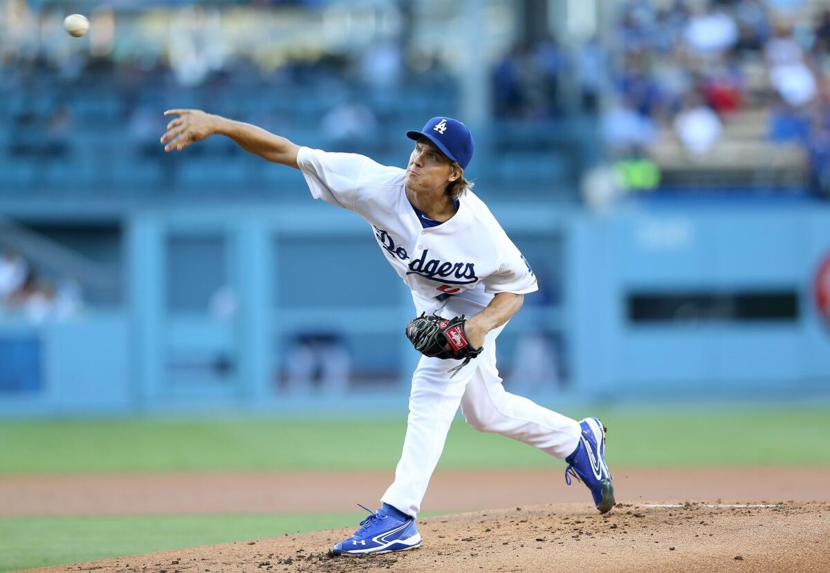 Zack Greinke didn't look his best on the mound Saturday against the New York Mets, but the Dodgers right-hander still got the win after allowing four runs on nine hits over seven innings.