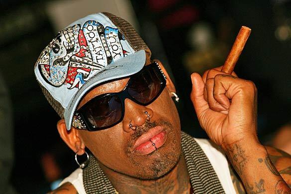 Off the court Rodman earned a reputation for his flamboyant personal life.
