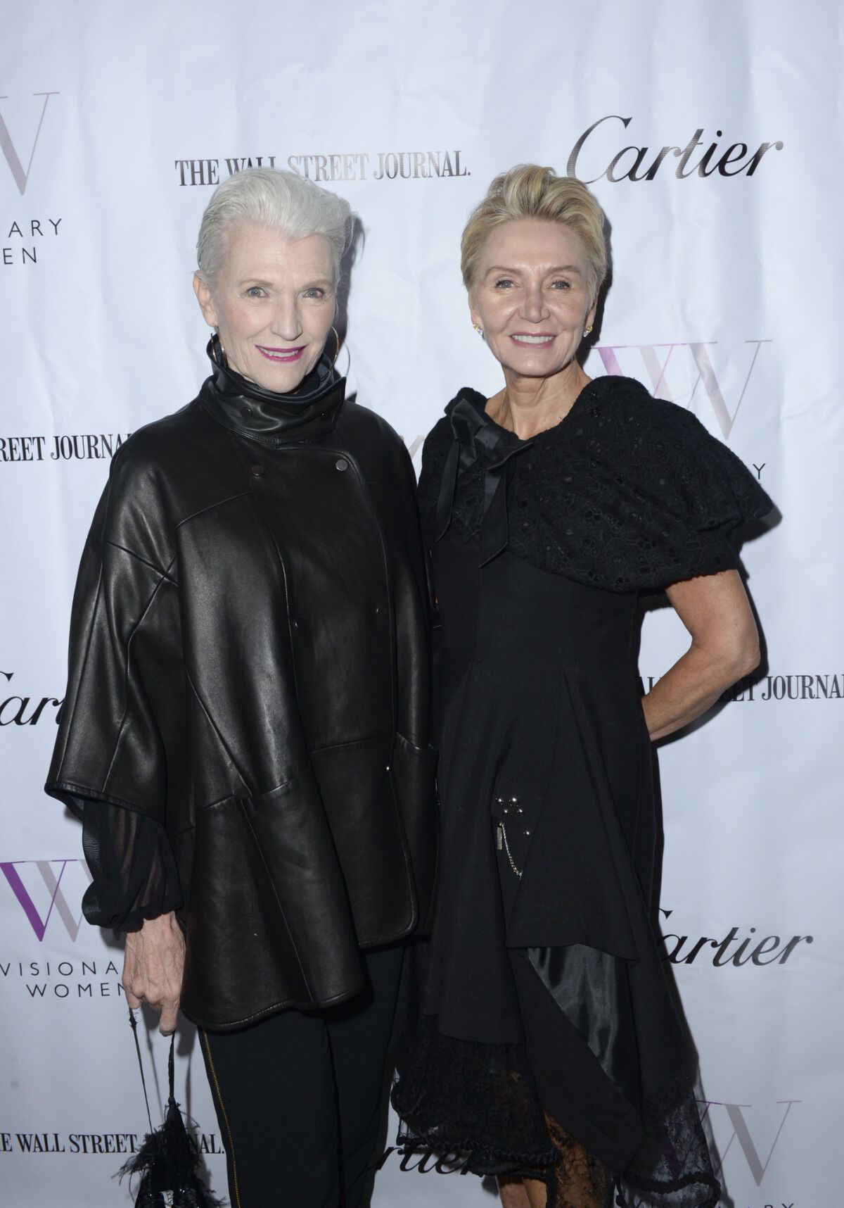 Maye Musk, left, and Shelley Reid at Visionary Women's International Women's Day event.