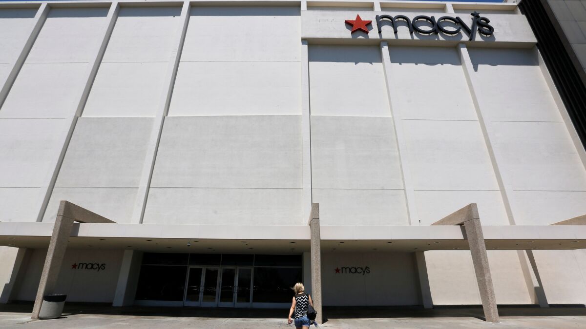 The Macy's department store in North Hollywood's Laurel Plaza shopping center is closing in October.