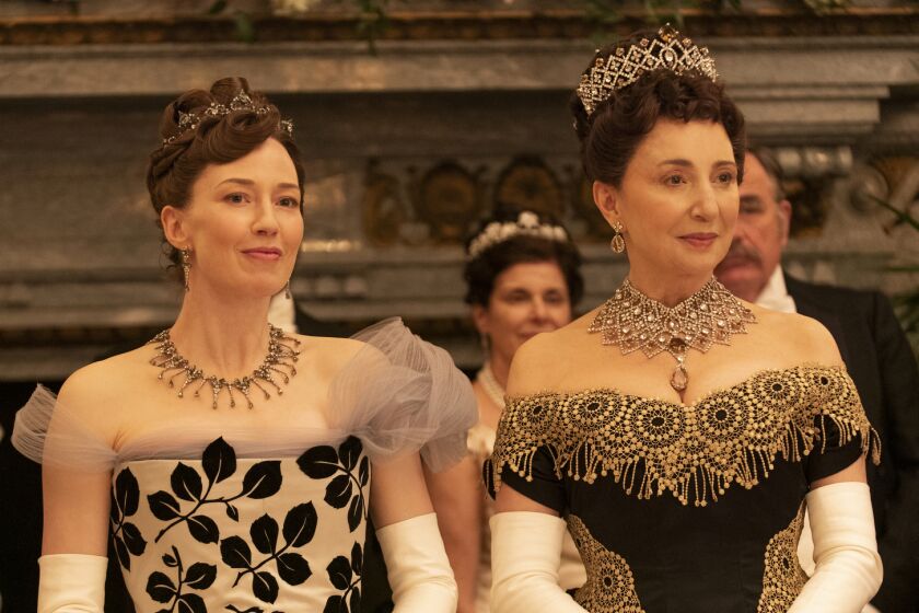 Bertha Russell (Carrie Coon) and Mrs. Astor (Donna Murphy) in the season-one finale of "The Gilded Age."
