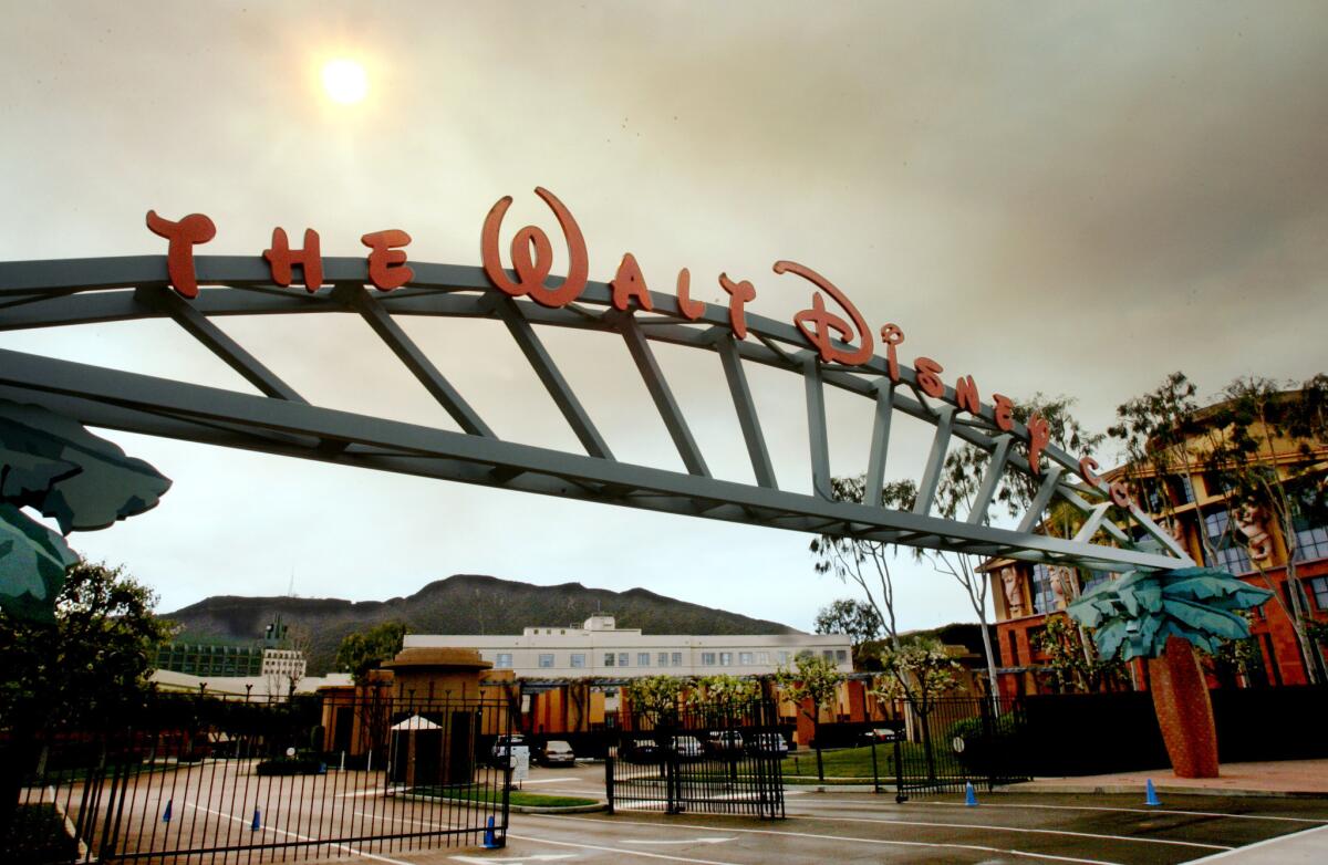 The Walt Disney Co. headquarters are seen in Burbank.