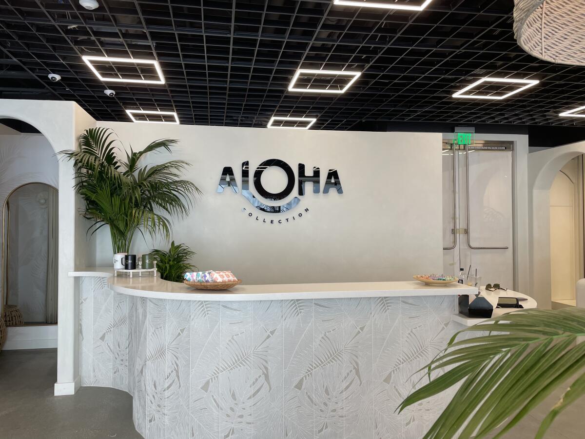The new Aloha Collection store in Encinitas.