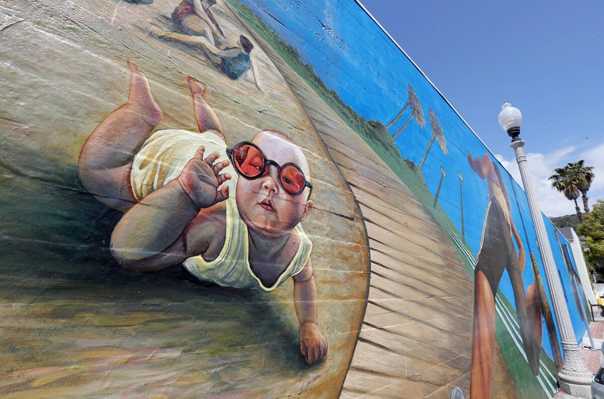 "Ripple Effect," a mural by Laguna College of Art and Design alumnus and faculty member Timothy Robert Smith.
