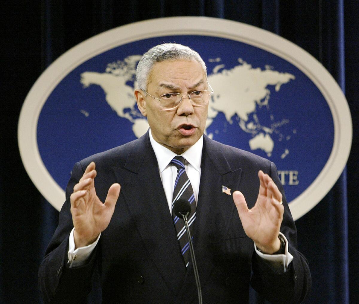 A White House document concludes that the CIA initially kept the secretary of State and some U.S. ambassadors in the dark about harsh techniques and secret prisons, according to the document. Colin Powell was the secretary of State in 2004.