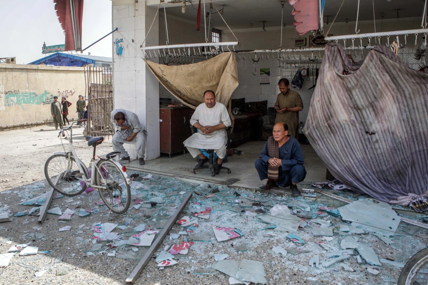 Dozens injured in car bomb blast in Kabul, Afghanistan - 07 Aug 2019