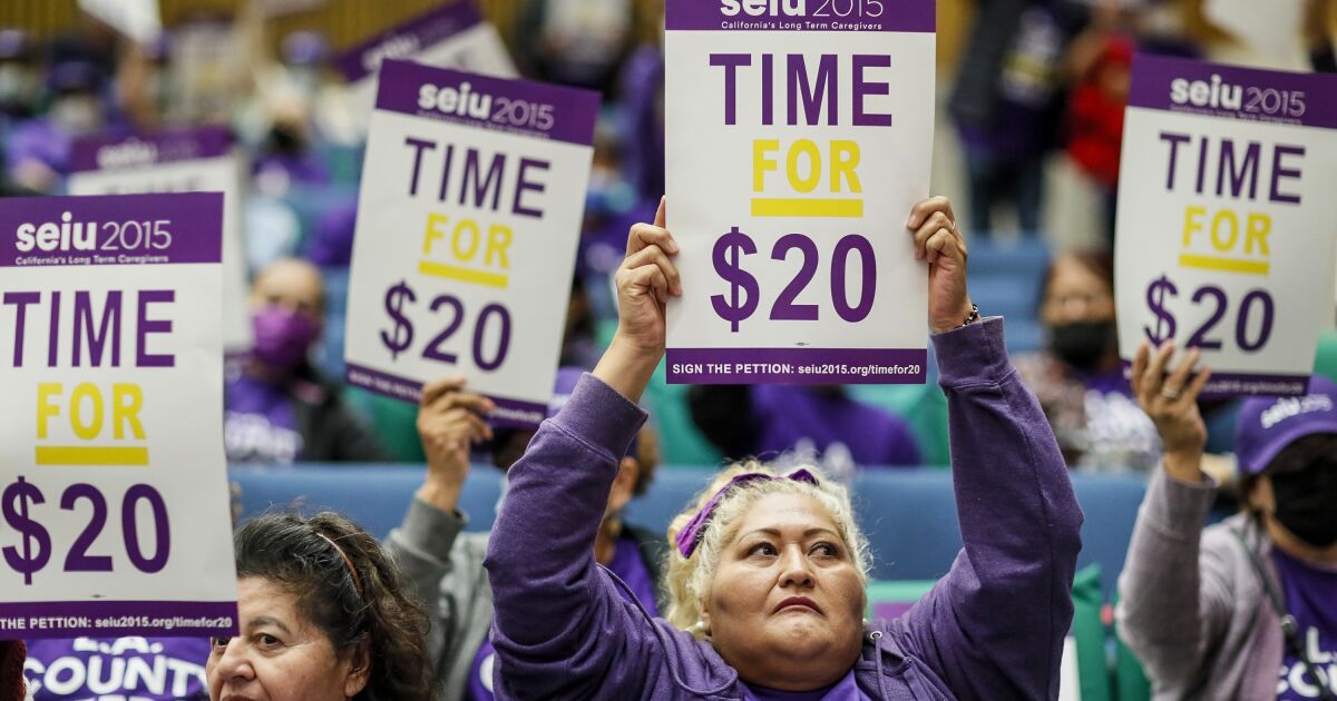 L.A. County to set aside money to boost wages for caregivers for elderly and disabled