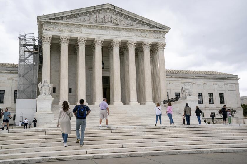 FILE - Visitors tour the Supreme Court in Washington, Monday, Sept. 25, 2023. The new term of the high court begins next Monday, Oct. 2. (AP Photo/J. Scott Applewhite, File)