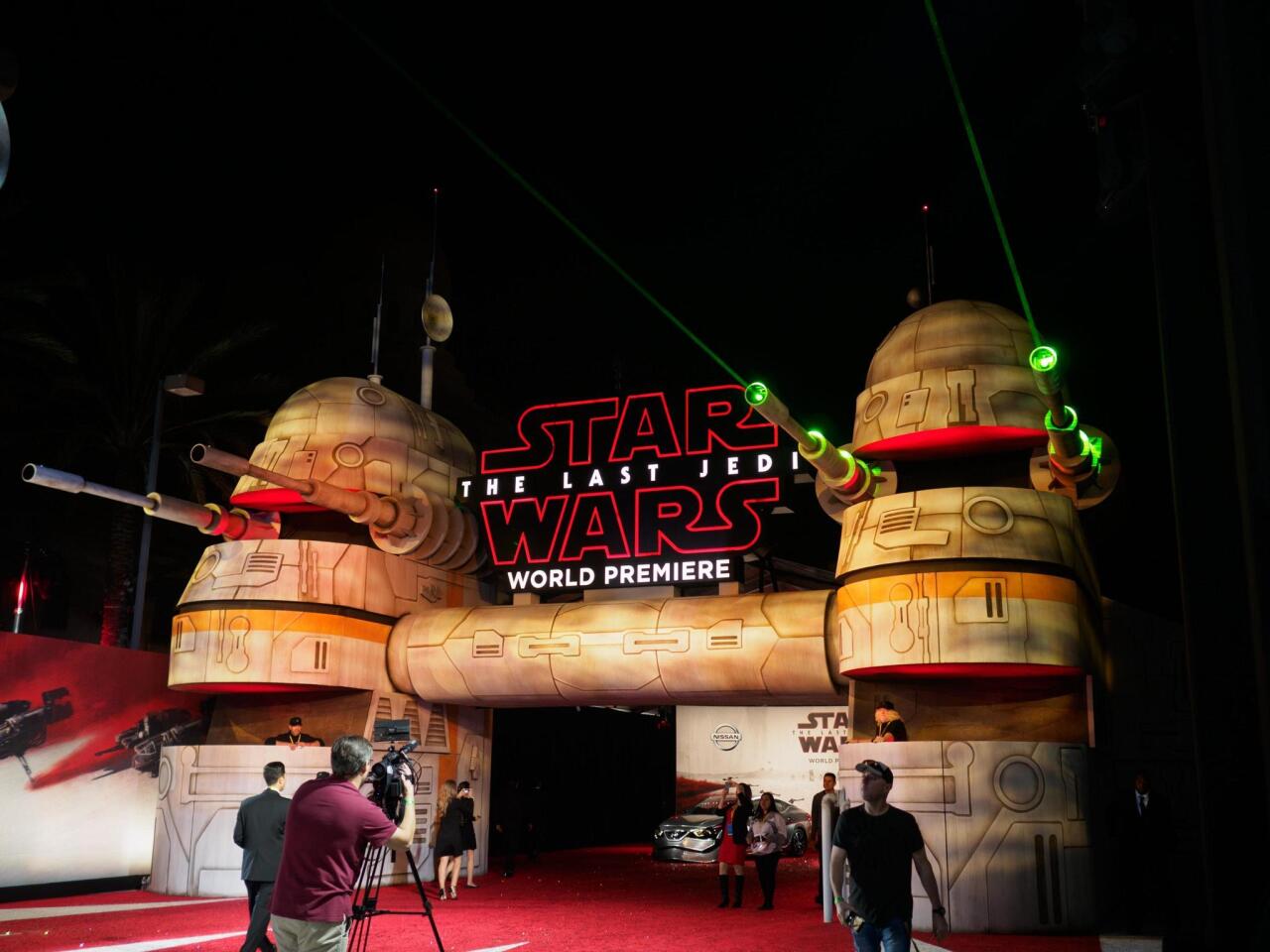 Star Wars: The Last Jedi world premiere red carpet in Los Angeles